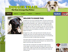Tablet Screenshot of doggietrail.com